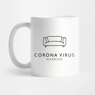 Corona Virus Warrior - Sofa Black Mug